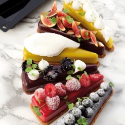 PAVOFLEX Moule Silicone|Moules À Gâteaux|Moule Silicone Slake 11,4 x 3,9 cm x H 2 cm (x8)