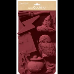 SCRAPCOOKING Moule Silicone|Moules À Gâteaux|Moule Silicone Sorcier 30,2 x 17,6 cm
