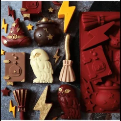 SCRAPCOOKING Moule Silicone|Moules À Gâteaux|Moule Silicone Sorcier 30,2 x 17,6 cm