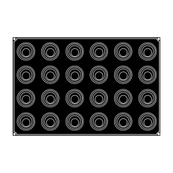 PAVOFLEX Moule Silicone|Moule Silicone Spirale Babel Ø 6,8 cm x H 5 cm (x24)