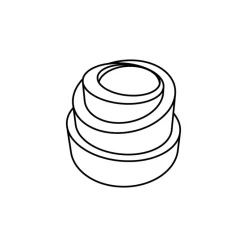 PAVOFLEX Moule Silicone|Moule Silicone Spirale Babel Ø 6,8 cm x H 5 cm (x24)