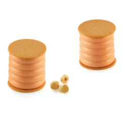 SILIKOMART Emporte Pièce - Découpoir Pâtisserie|Moule Silicone|Moule Silicone Sweet Layers avec Emporte-Pièce Ø 5,5 x H 5,5 cm (x8)