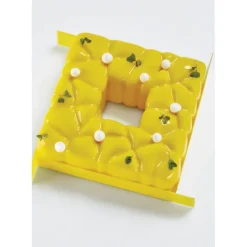 PAVONI Moule Silicone|Moules À Gâteaux|Moule Silicone Tarte Square 15 x H 5,5 cm