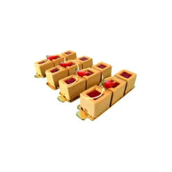 PAVOFLEX Moule Silicone|Moule Silicone Tricube 12 x 3,2 cm x H 3,2 cm (x25)