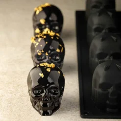 PAVOFLEX Moule Silicone|Moule Silicone Tête de Mort 5 x 7 cm x H 6 cm (x16)