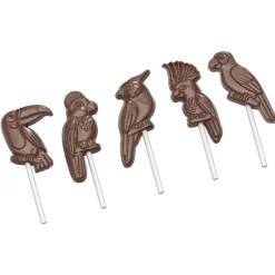 CHOCOLATE WORLD Moules À Chocolat|Moule Sucette Chocolat Oiseau Tropical (x5)
