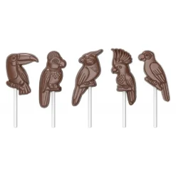CHOCOLATE WORLD Moules À Chocolat|Moule Sucette Chocolat Oiseau Tropical (x5)