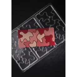 PAVONI Moules À Chocolat|Moule Tablette Chocolat Camouflage 15,4 x 7,7 cm x H 0,8 cm (x3)