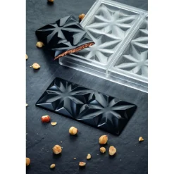 PAVONI Moules À Chocolat|Moule Tablette Chocolat Edelweiss 15,5 x 7,7 cm x H 1 cm (x3)