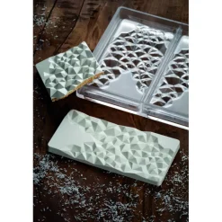 PAVONI Moules À Chocolat|Moule Tablette Chocolat Fragment 15,5 x 7,7 cm x H 1 cm (x3)