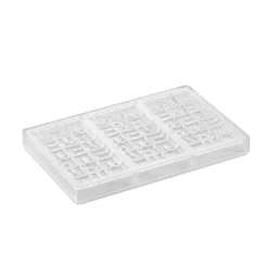 PAVONI Moules À Chocolat|Moule Tablette Chocolat Ola 15,5 x 7,7 cm x H 1 cm (x3)