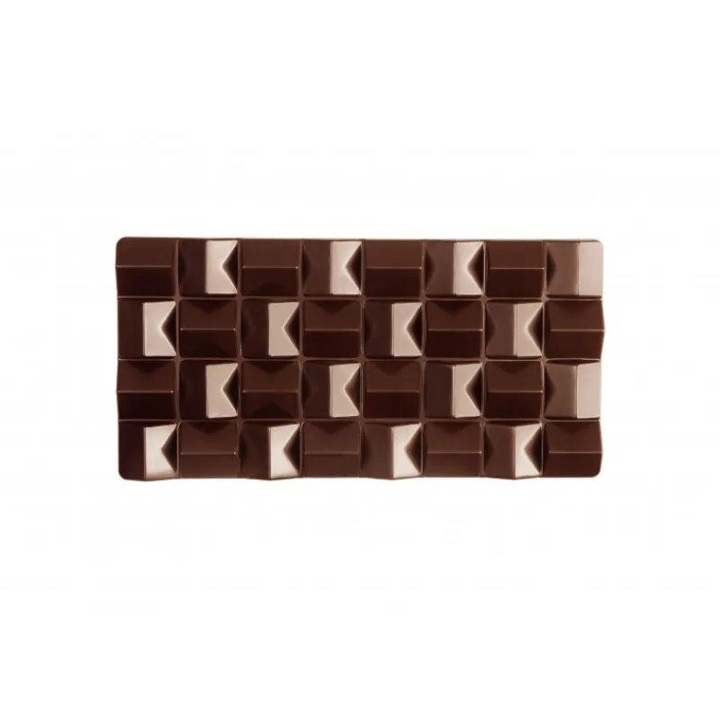 PAVONI Moules À Chocolat|Moule Tablette Chocolat Pixie 15,4 x 7,7 cm x H 1,1 cm (x3)