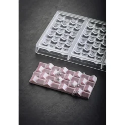 PAVONI Moules À Chocolat|Moule Tablette Chocolat Pixie 15,4 x 7,7 cm x H 1,1 cm (x3)