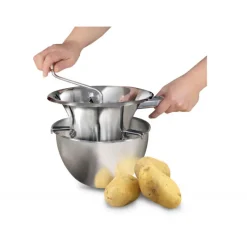 La Bonne Graine Presse Purée Et Moulin Légumes|Moulin à légumes 24 cm Inox 3 grilles