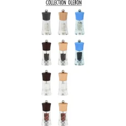 PEUGEOT Moulin|Moulin à Piment Oléron 14 cm Transparent-Chocolat