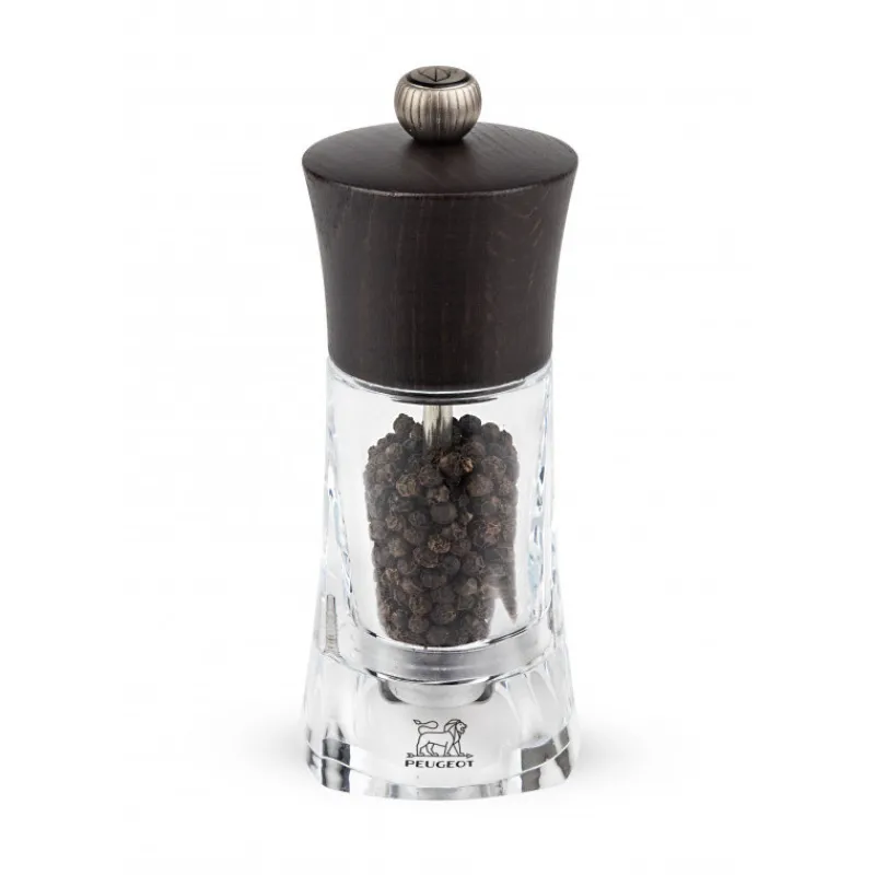 PEUGEOT Moulin|Moulin à Poivre Oléron 14 cm Transparent-Chocolat