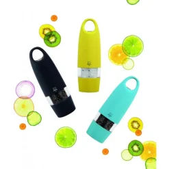 PEUGEOT Moulin|Moulin à Sel Electrique Zest 18 cm Noir Soft Touch