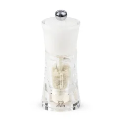 PEUGEOT Moulin|Moulin à Sel Humide Molène 14 cm Transparent et Blanc
