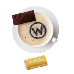 WEISS Chocolats À Offrir|Confiserie|Napolitain Chocolat au Lait Entier 37% 180 g