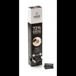 WEISS Confiserie|Napolitain Chocolat Noir Ebène 72% 180 g