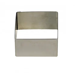 GOBEL Cercle À Patisserie|Nonnette Inox Carré 6 cm x H 3 cm