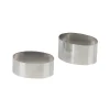 MALLARD FERRIERE Cercle À Patisserie|Nonnette Ovale Inox 8 cm H3 cm