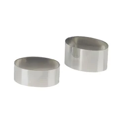 MALLARD FERRIERE Cercle À Patisserie|Nonnette Ovale Inox 8 cm H3 cm