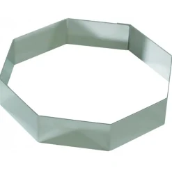 MALLARD FERRIERE Cercle À Patisserie|Octogone à Mousse Inox 18 cm x H 4,5 cm Mallard