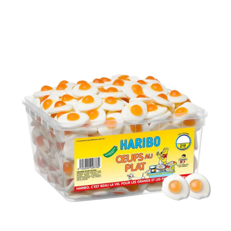 HARIBO Confiserie|Oeufs au plat x 210 - Boîte Bonbon