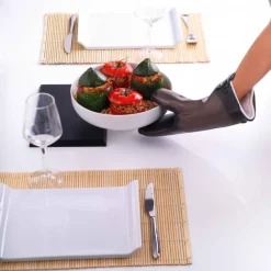 MASTRAD Gant De Cuisine|Orka Plus Noir Gant Silicone et textile