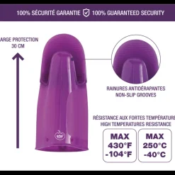 MASTRAD Gant De Cuisine|Orka Plus Vert Gant Silicone et textile