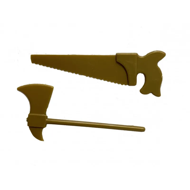 NORDIA Décoration Gâteau|Outils Haches et Scies Or Mat x100