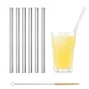 CUISINEADDICT Accessoires Bar|Paille Réutilisable en Verre 23cm droite x6 HALM