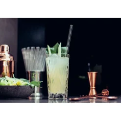 CUISINEADDICT Accessoires Bar|Paille Réutilisable en Verre 23cm droite x4 HALM