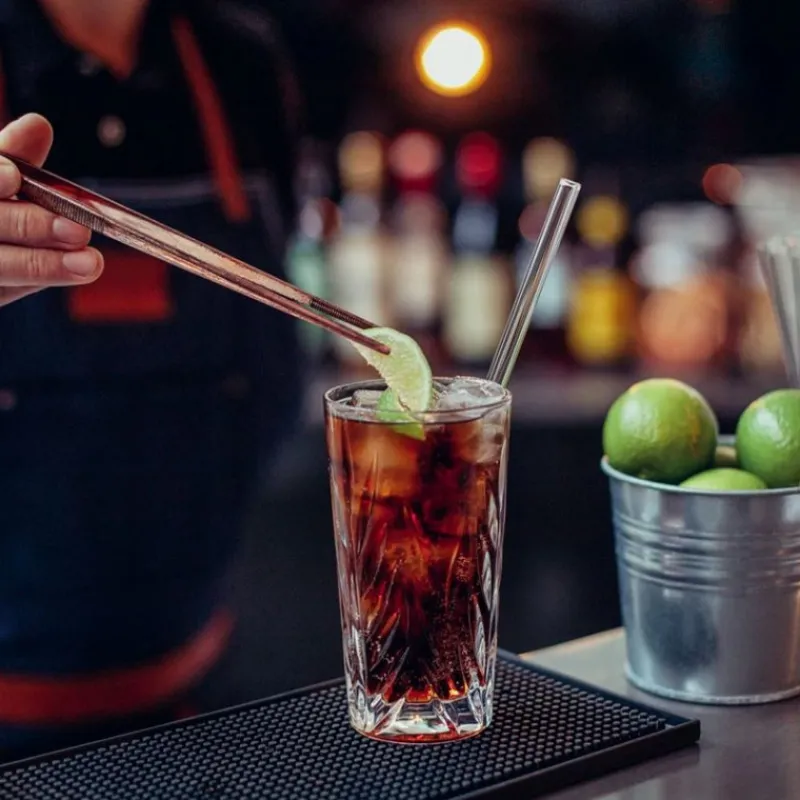 CUISINEADDICT Accessoires Bar|Paille Réutilisable en Verre 23cm droite x4 HALM