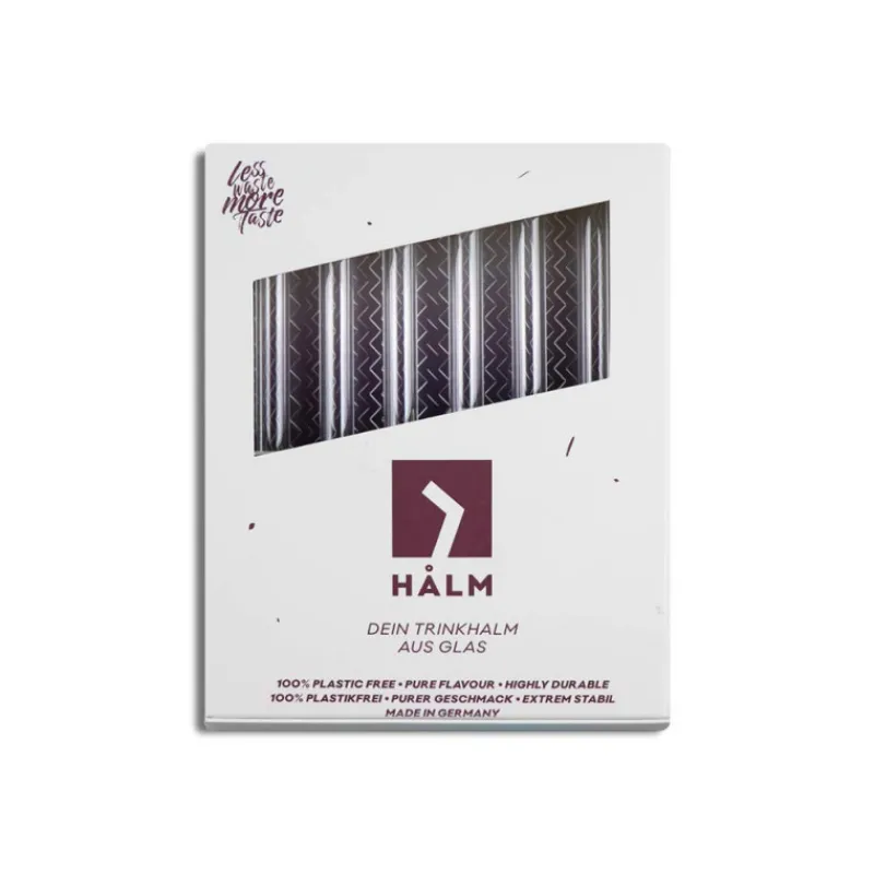 CUISINEADDICT Accessoires Bar|Paille Réutilisable en Verre 15cm droite x6 HALM