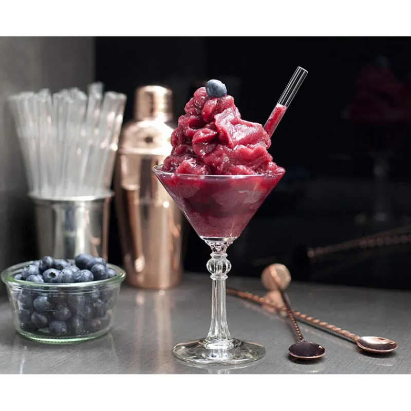 CUISINEADDICT Accessoires Bar|Paille Réutilisable en Verre 15cm droite x6 HALM