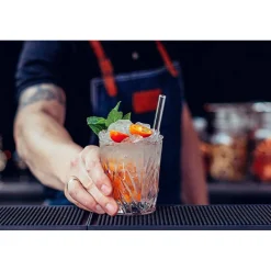 CUISINEADDICT Accessoires Bar|Paille Réutilisable en Verre 15cm droite x6 HALM