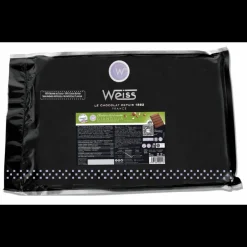 WEISS Chocolat De Couverture|Pain de Chocolat au Lait Gianduja 35% 1 Kg