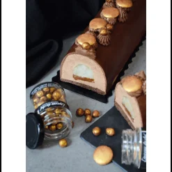 EPICERIE DU CHEF Décoration Comestible|Palets Chocolat Blanc Dorés Décoratives 40 g L'