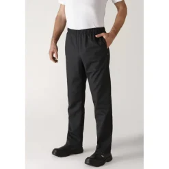 ROBUR Pantalon De Cuisine|Pantalon de Cuisine Mixte Noir UMINI T.5