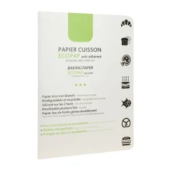 MATFER Feuilles De Cuisson|Recharges|Papier Cuisson EcoPap 40 x 30 cm x50 feuilles