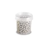 PAVONI Décoration Comestible|Perles en Sucre Argent Métallisé Ø 6 mm 120 g