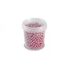 PAVONI Décoration Comestible|Perles en Sucre Rose Métallisé Ø 4 mm 120 g