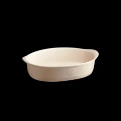 EMILE HENRY Plat De Cuisson|Petit Plat à Four Ovale en Céramique 27,5 x 17,5 cm Argile
