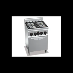 BERTOS Chaud|Piano de Cuisson 4 Brûleurs Eco Power Four Electrique 600 x 600 x 900 mm Berto's