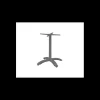 LYROSE Mobilier Terrasse Restaurant|Mobilier Restaurant|Pied de Table Base 4 Branches en Métal Gris Aluminium Athena
