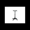 LYROSE Mobilier Terrasse Restaurant|Mobilier Restaurant|Pied de Table Base 4 Branches en Fonte Epoxy Noire Retro