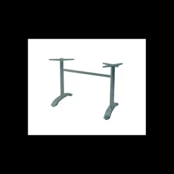 LYROSE Mobilier Terrasse Restaurant|Mobilier Restaurant|Pied de Table Double en Métal Gris Aluminium Athena