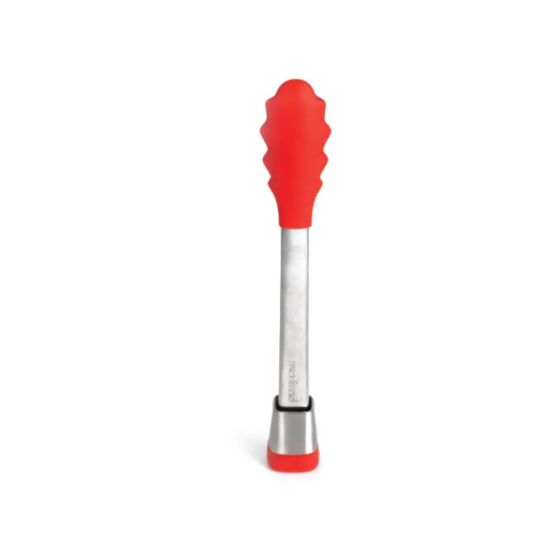 MASTRAD Pince De Cuisine|Pince de Cuisine Embout en silicone 28 cm Rouge